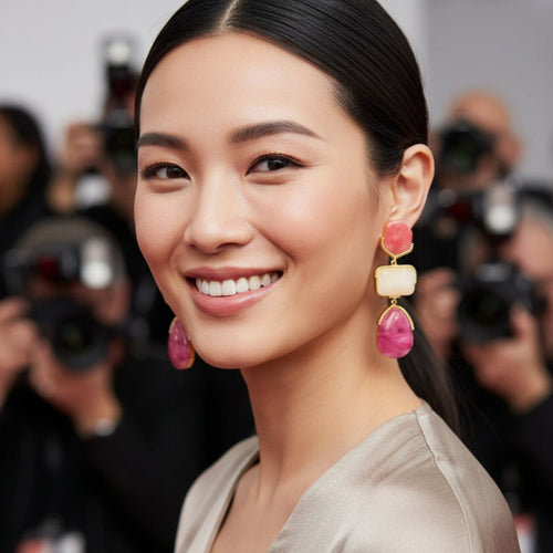 Honeyglow Statement Earrings - Sweetheart Jewel