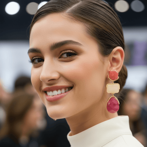 Honeyglow Statement Earrings - Sweetheart Jewel