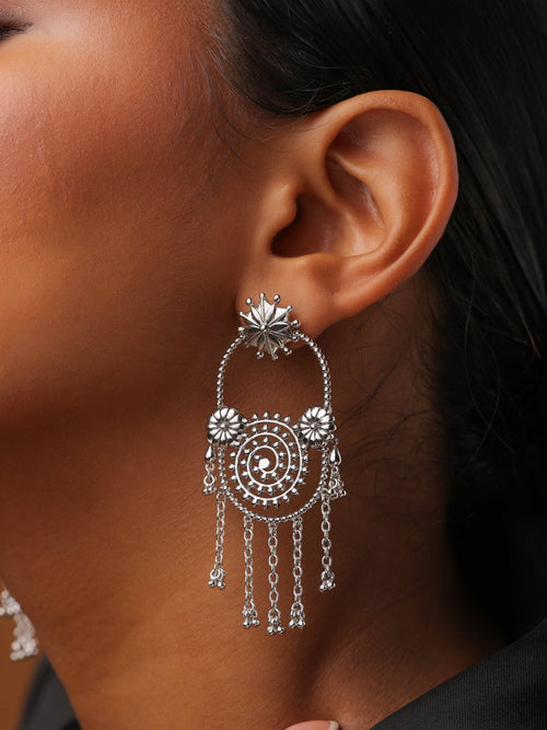 Infinite Bloom Chandelier Earrings - Sweetheart Jewel
