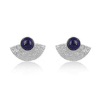 Lapis Luxe Silver Earrings - Sweetheart Jewel