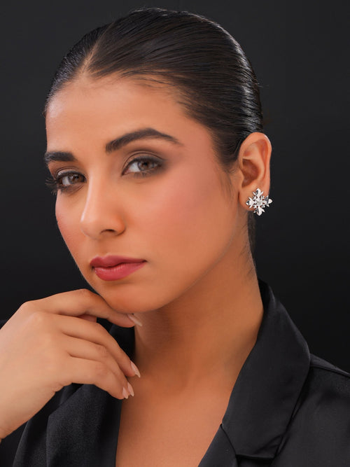 Lotus Bloom Stud Earrings - Sweetheart Jewel