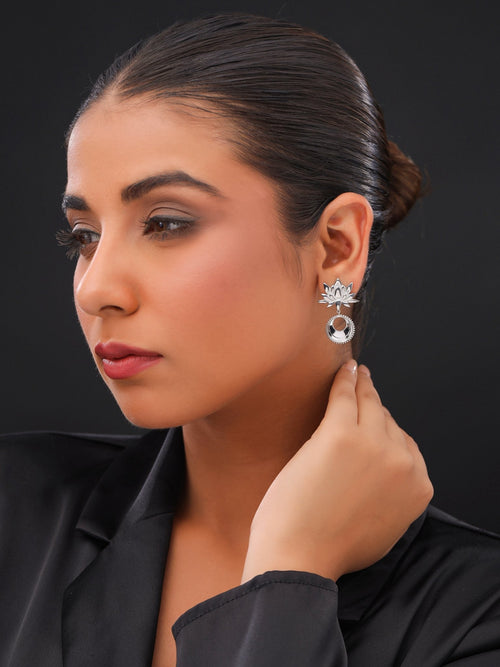 Lotus Moonlight Drop Earrings - Sweetheart Jewel