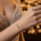 LoveBond Crystal Link Bracelet – Elegant Everyday Luxury - Sweetheart Jewel