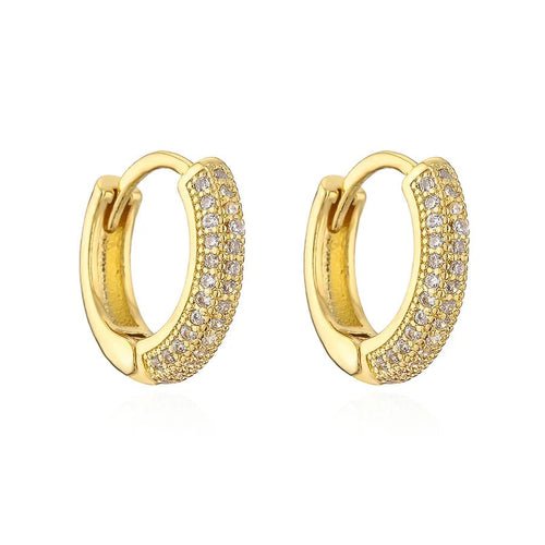 Luxe Radiance Hoop Earrings - Sweetheart Jewel