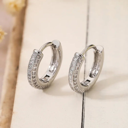 Luxe Radiance Hoop Earrings - Sweetheart Jewel
