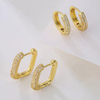 Luxe Radiance Hoop Earrings - Sweetheart Jewel