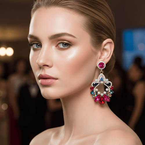 Luxurious Chandelier Drop Earrings - Sweetheart Jewel