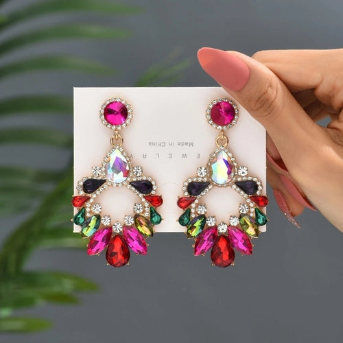 Luxurious Chandelier Drop Earrings - Sweetheart Jewel