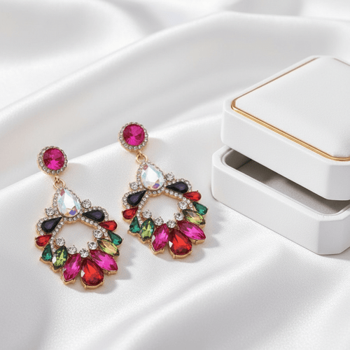 Luxurious Chandelier Drop Earrings - Sweetheart Jewel