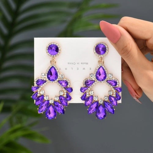 Luxurious Chandelier Drop Earrings - Sweetheart Jewel