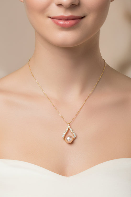 Luxurious Style Waterdrop Pearl Necklace - Sweetheart Jewel