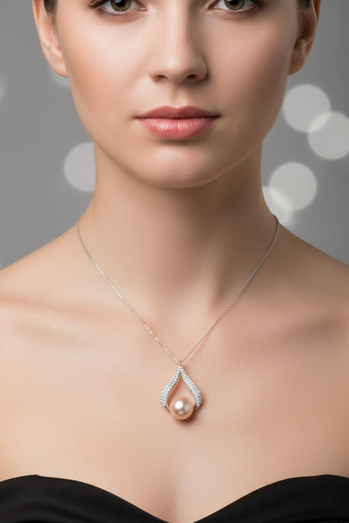Luxurious Style Waterdrop Pearl Necklace - Sweetheart Jewel
