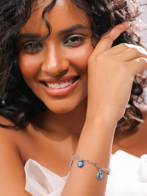 Majestic Mosaic Charm Bracelet - Sweetheart Jewel