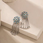 Mehrangarh Gardenia Chandelier Earrings - Sweetheart Jewel