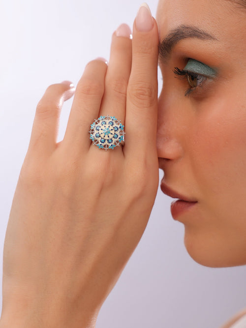 Mehrangarh Gardenia Ring - Sweetheart Jewel