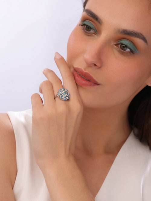 Mehrangarh Gardenia Ring - Sweetheart Jewel