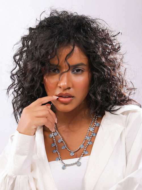 Mehrangarh Moonbeam Layered Necklace - Sweetheart Jewel