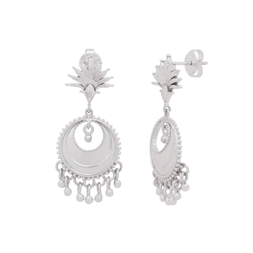 Moonlit Crescent Dangler Earrings - Sweetheart Jewel