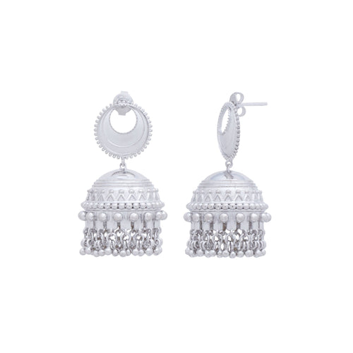 Moonlit Dreamcatcher Jhumka Earrings - Sweetheart Jewel