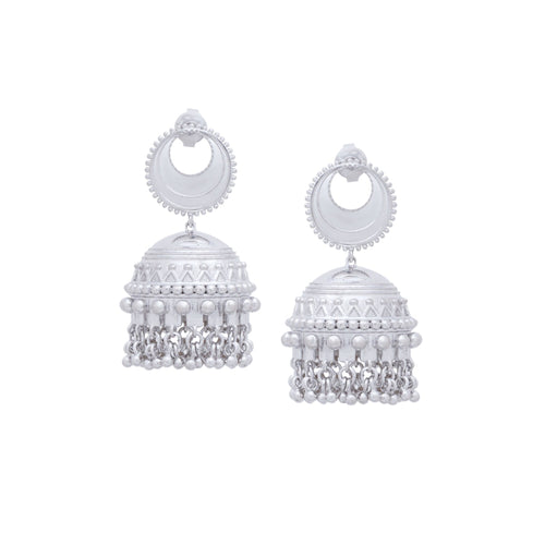 Moonlit Dreamcatcher Jhumka Earrings - Sweetheart Jewel