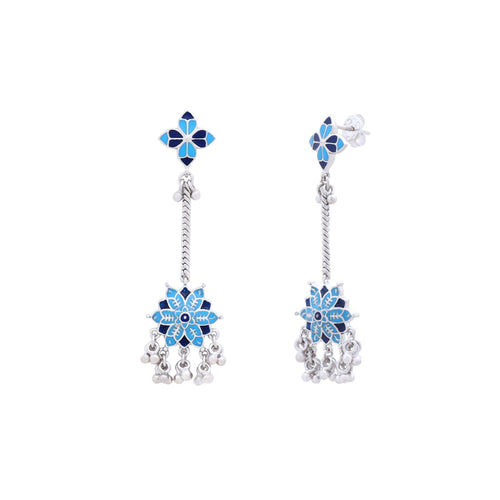 Mosaic Rose Garden Chandelier Earrings - Sweetheart Jewel