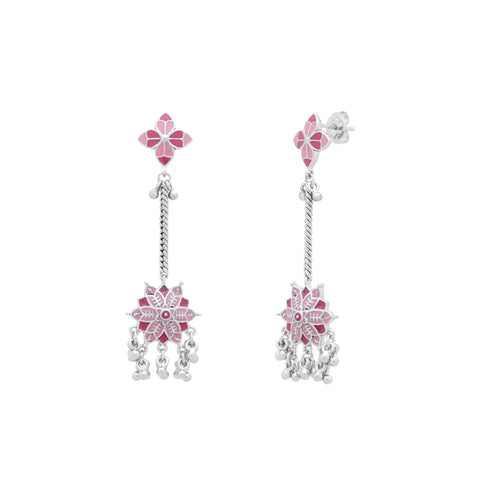 Mosaic Rose Garden Chandelier Earrings - Sweetheart Jewel