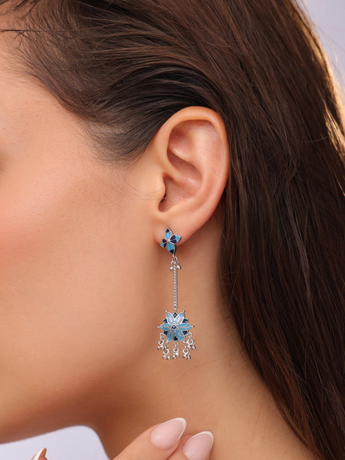 Mosaic Rose Garden Chandelier Earrings - Sweetheart Jewel