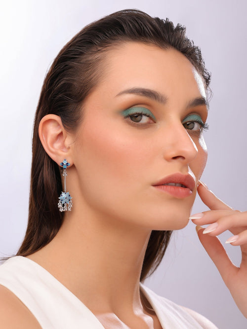 Mosaic Rose Garden Chandelier Earrings - Sweetheart Jewel