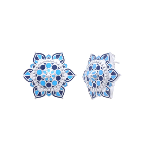 Phool Mahal Stud Earrings - Sweetheart Jewel