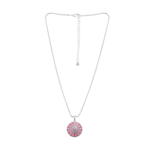 Pink Citadel Pendant Necklace - Sweetheart Jewel