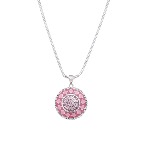 Pink Citadel Pendant Necklace - Sweetheart Jewel