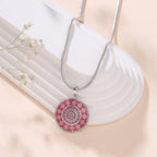 Pink Citadel Pendant Necklace - Sweetheart Jewel