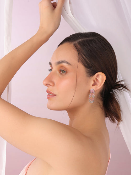 Pink Palace Dangler Earrings - Sweetheart Jewel