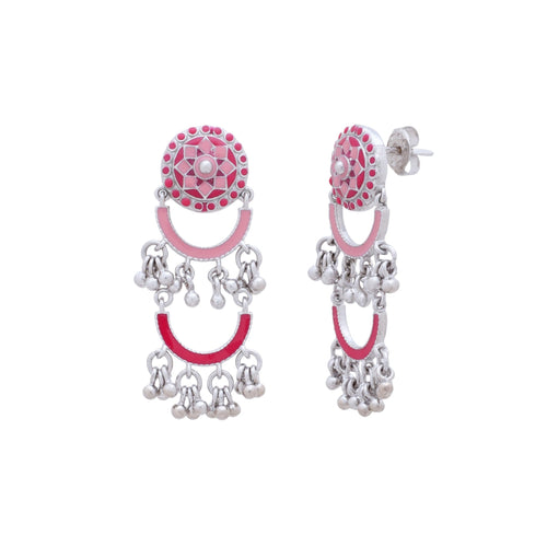 Pink Palace Dangler Earrings - Sweetheart Jewel