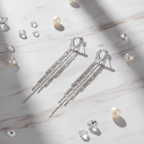 Pretty Girl Sterling Silver Drop Earrings - Sweetheart Jewel