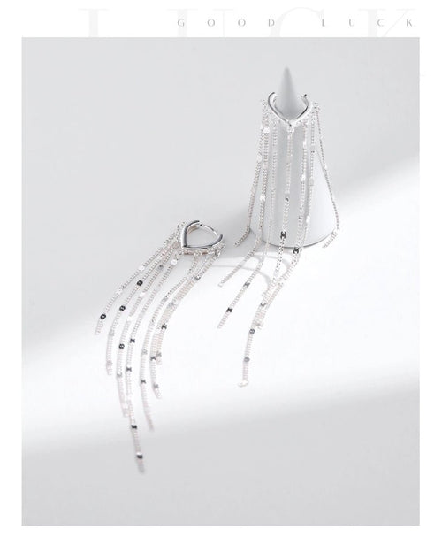 Pretty Girl Sterling Silver Drop Earrings - Sweetheart Jewel