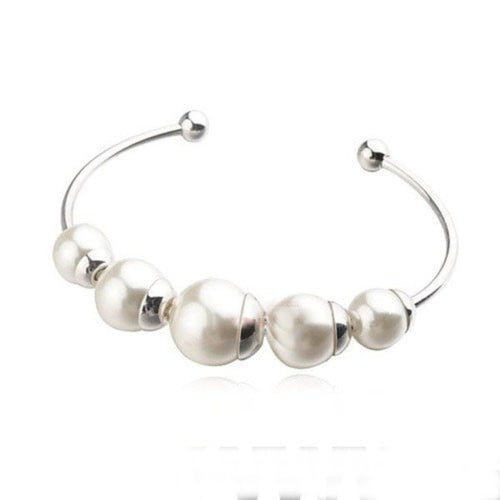 Princess Pearl Fashion Rose Gold Bangle - Sweetheart Jewel