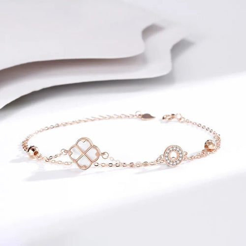 Pure Radiance Clover Bracelet S925 Sterling Silver - Sweetheart Jewel