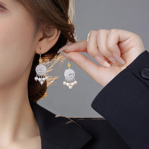 Queen Pearls Sterling Silver Earring - Sweetheart Jewel