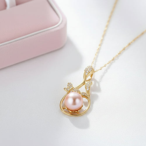 Radiant Pearl Gorgeous Necklace - Sweetheart Jewel