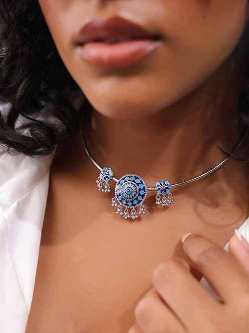 Rajputana Regalia Hasli Necklace - Sweetheart Jewel