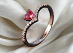 Red Heart Romantic Ring - Sweetheart Jewel