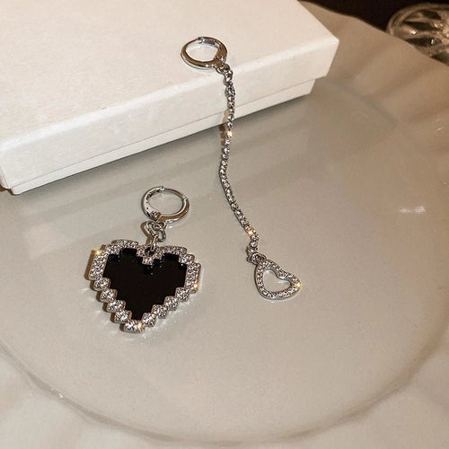 Retro Designer Rhinestones Drop Earrings - Sweetheart Jewel