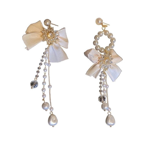 Retro Designer Rhinestones Drop Earrings - Sweetheart Jewel