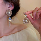 Retro Designer Rhinestones Drop Earrings - Sweetheart Jewel
