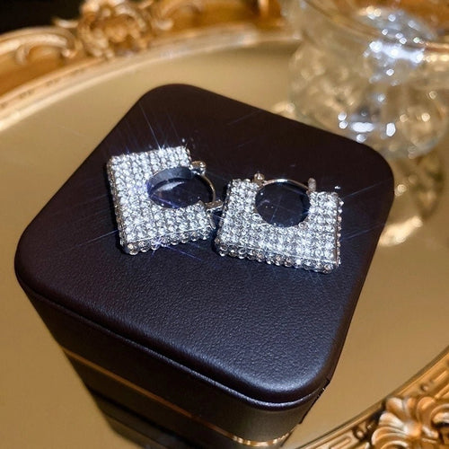 Retro Designer Rhinestones Drop Earrings - Sweetheart Jewel