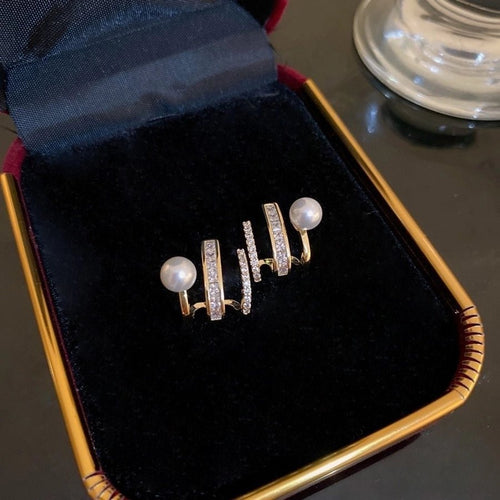 Retro Designer Rhinestones Drop Earrings - Sweetheart Jewel