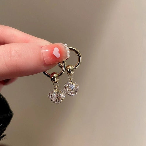 Retro Designer Rhinestones Drop Earrings - Sweetheart Jewel