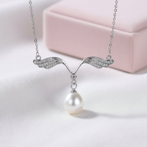 Romantic Angel Wings Necklace - Sweetheart Jewel