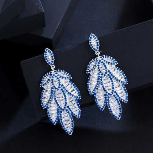 Romantic Leaves Drop Earrings - Sweetheart Jewel